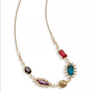 Kendra Scott June adjustable necklace, multicolor and antique gold